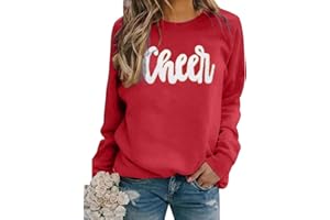 MNLYBABY Cheer Shirt Football Mom Sweatshirt: Women Cheerleader Shirts Chenille Mama Baseball Football Soccer Baketball Tops
