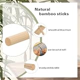 Huiguli 200 Pcs Square Wooden Sticks 30cm 3mm Natural Dowels Craft Rods view 3