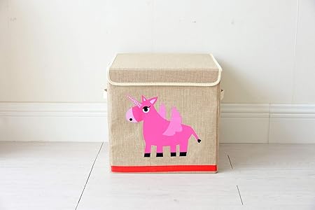 YYHMHMH Cartoon Faltbare Aufbewahrungsbox Unterwäsche Spielzeug Aufbewahrungsbox Mit Deckel Plain Leinen Ablagekorb Kapazität