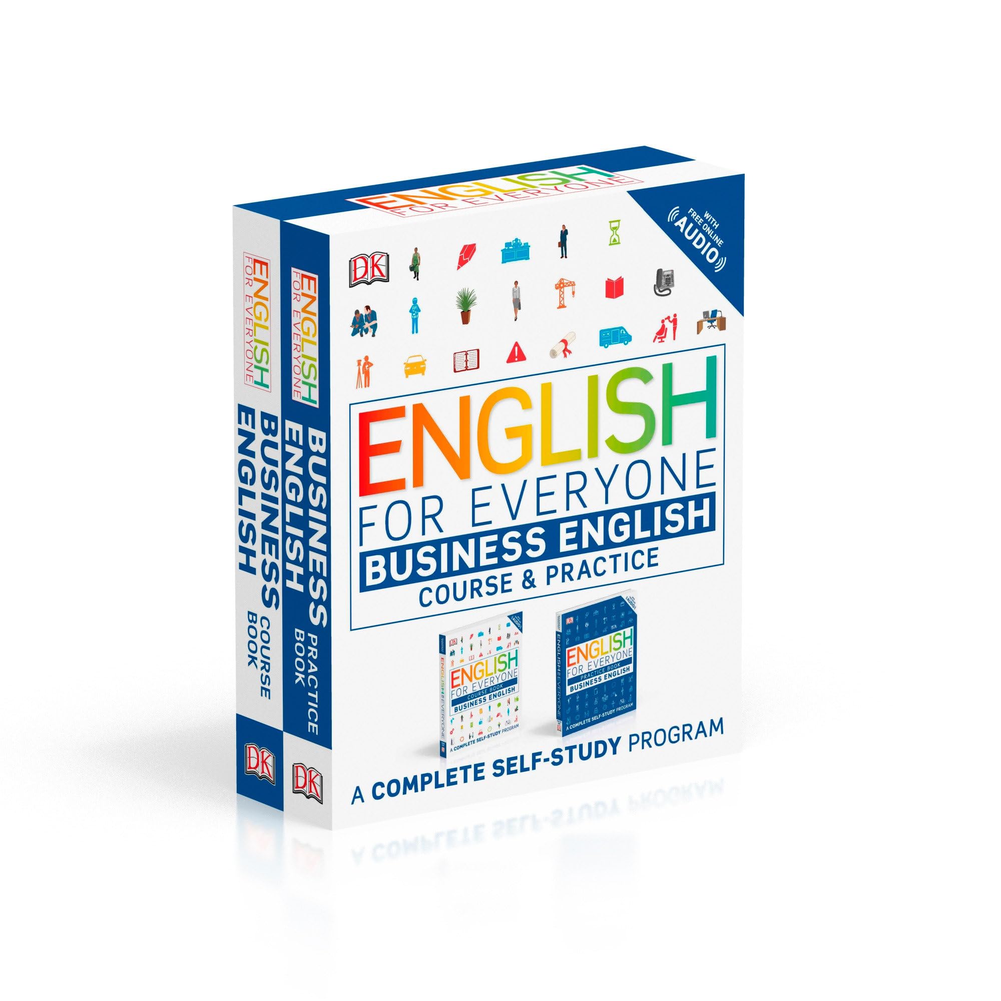 Photo 1 of English for Everyone Slipcase: Business English Box Set: Course and Practice Booksâ€”A Complete Self-Study Program (DK English for Everyone)