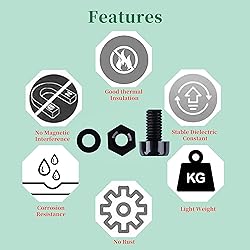 Pzsmocn 300 Pieces/100 Sets M2*4 mm Plastic Black