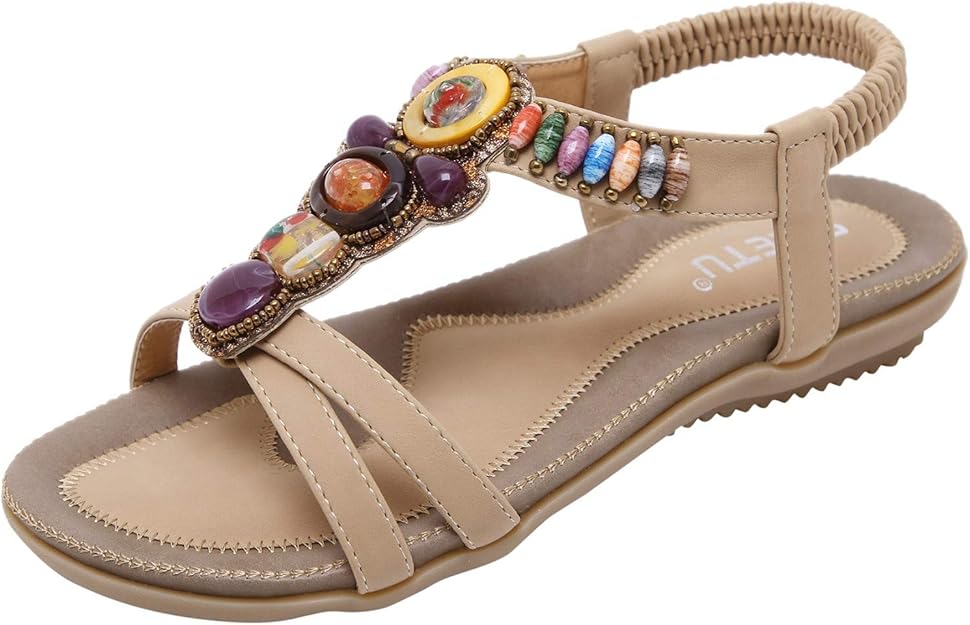 Bequeme Damen Sandaletten Mit Keilabsatz | Leichte Pantoletten Für Sommer & Strand | Plateau Sandalen