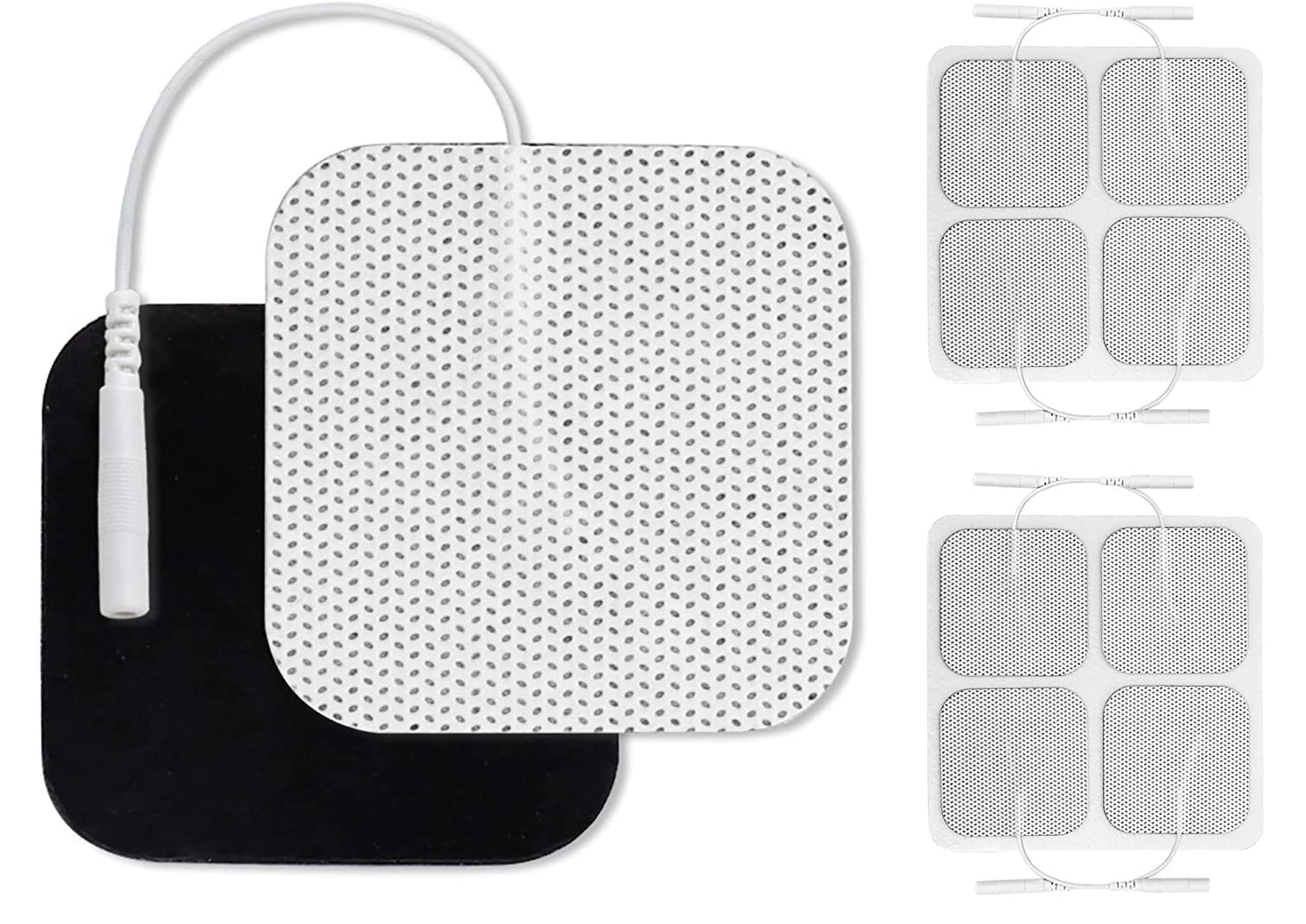 VYTALINE TENS Electrode Pads 5x5cm (8 Pack) Medical Grade Self Adhesive Electrotherapy Patches, Latex Free Replacement Electrodes for TENS EMS Muscle Stimulator