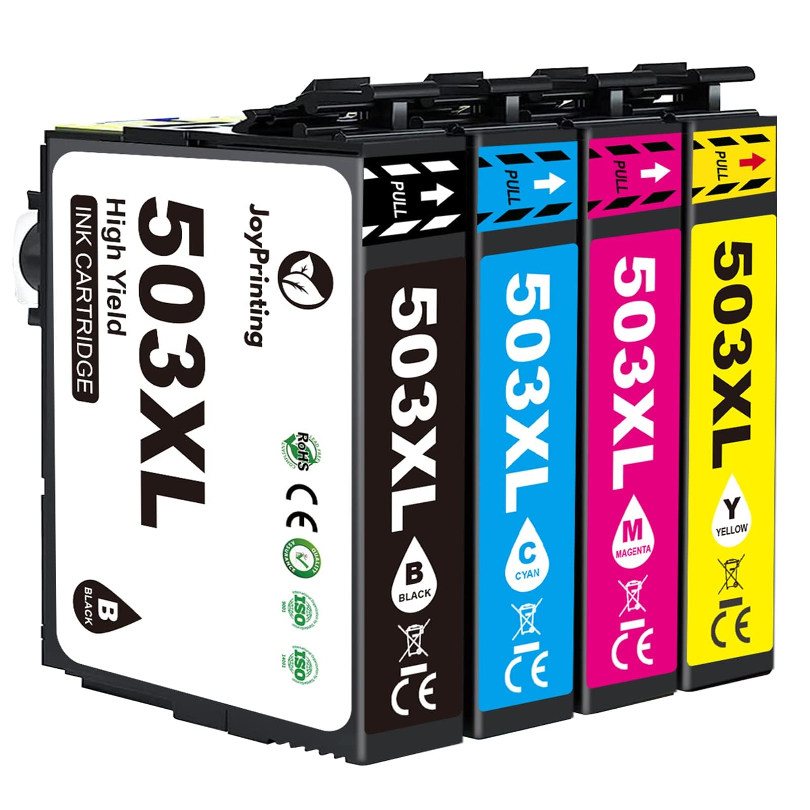 JoyPrinting 503XL Ink Cartridges Replacement for Epson 503 Ink Cartridges Multipack Compatible with Epson Home Workforce WF-2960 WF-2965 WF-2960DWF WF-2965DWF XP-5200 XP-5205 XP5200 (4-Pack)