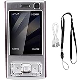 Tangxi Unlocked Slider Phone, 2G GSM Mobile Phone for Seniors, Dual SIM Cards, Big Buttons &amp; Loud Speaker, 2.0 Inch Clear Display, 1000mAh Battery (Purple)