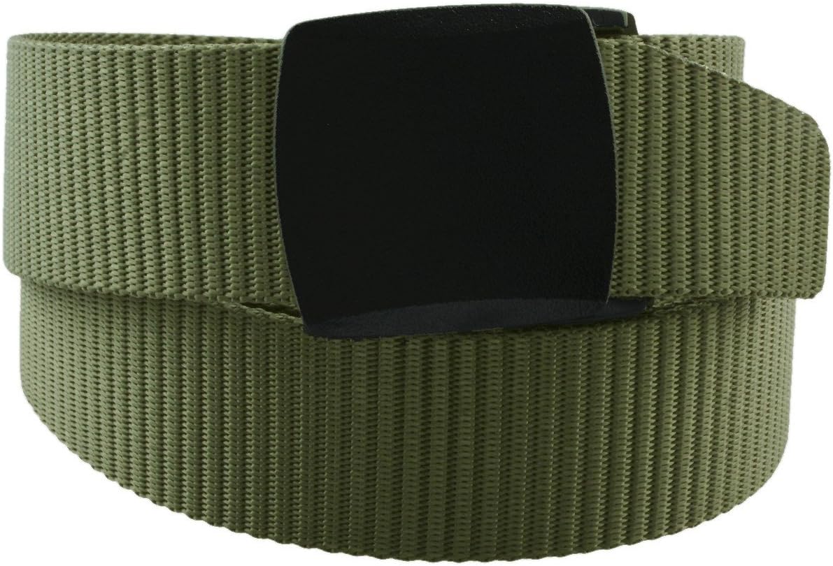 moonsix Nylon Web Belts for Men,Utility Military Tactical Duty Belt with Plastic Buckle