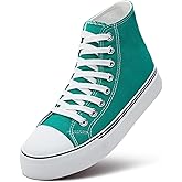 ZGR Womens High Top Canvas Sneakers,Lace-up Canvas Shoes,Casual Tennis Walking Shoes