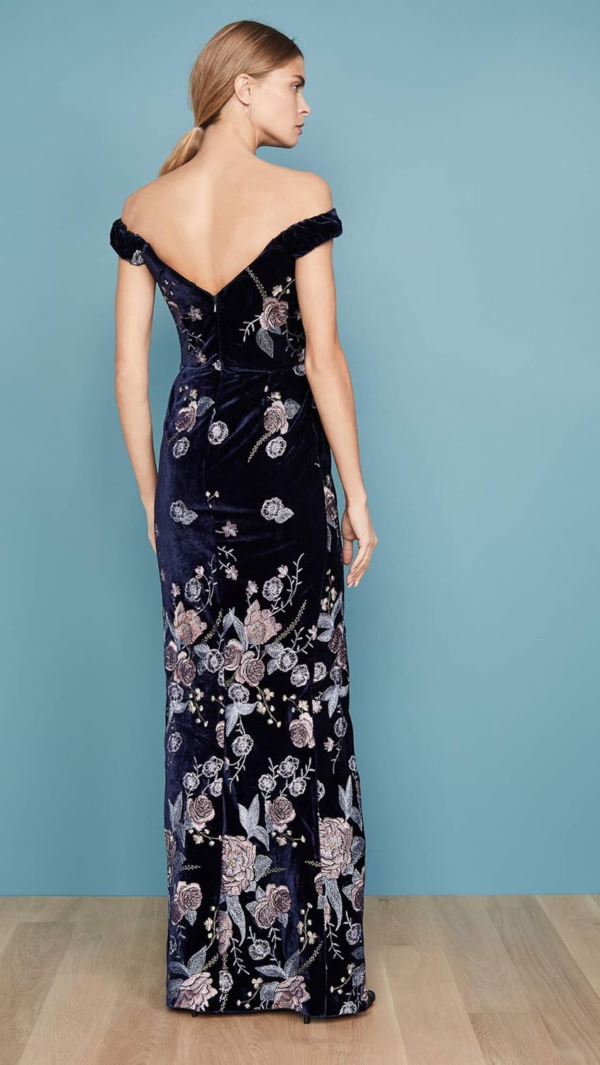 marchesa velvet gown