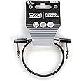 JIM DUNLOP, 1/4-Inch Right Angle MXR Ribbon TRS Patch Cable 1 ft|0.3 m (DCISTR1RR)