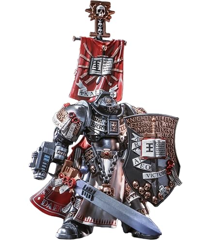 Action Figure Warhammer 40K 1/18 JOYTOY - Grey Knights Terminator Caddon Vibova 13,2 Cm - 4