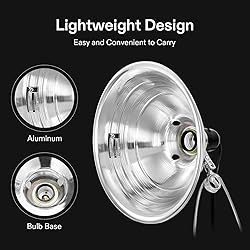 VIVOSUN Clamp Lamp Light with Detachable 8.5 Inch