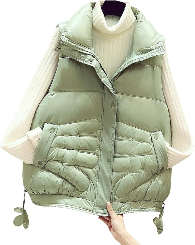 Amazon 防寒ベスト 暖かいジャケット 上着 トップス レディース 大人 防寒 防寒具 ポケット付き 保温 温かい おしゃれ きれいめ ダウン ベスト カジュアル アウトドア キャンプ 散歩 買い物 ランニング 通勤 通学 女性用 ベスト 通販