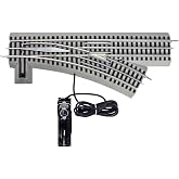 Lionel FasTrack O48 Right Hand Remote Command Control Switch | O Gauge Model Train Track, Railroad Switch Track Accessory, Age 14+