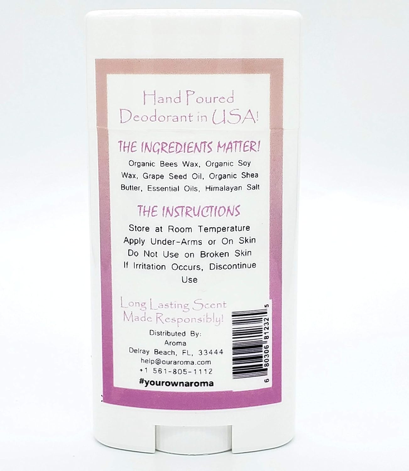 Our Aroma All Natural Deodorant for Women, Vegan, No Aluminium or Gluten, Cruelty Free, Free of Parabens & Sulfates - Image 3