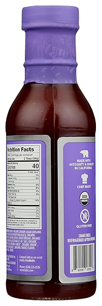 HAKS ORGANIC BROWN SUGAR ROASTED GARLIC BBQ SAUCE, 14.25 OZ