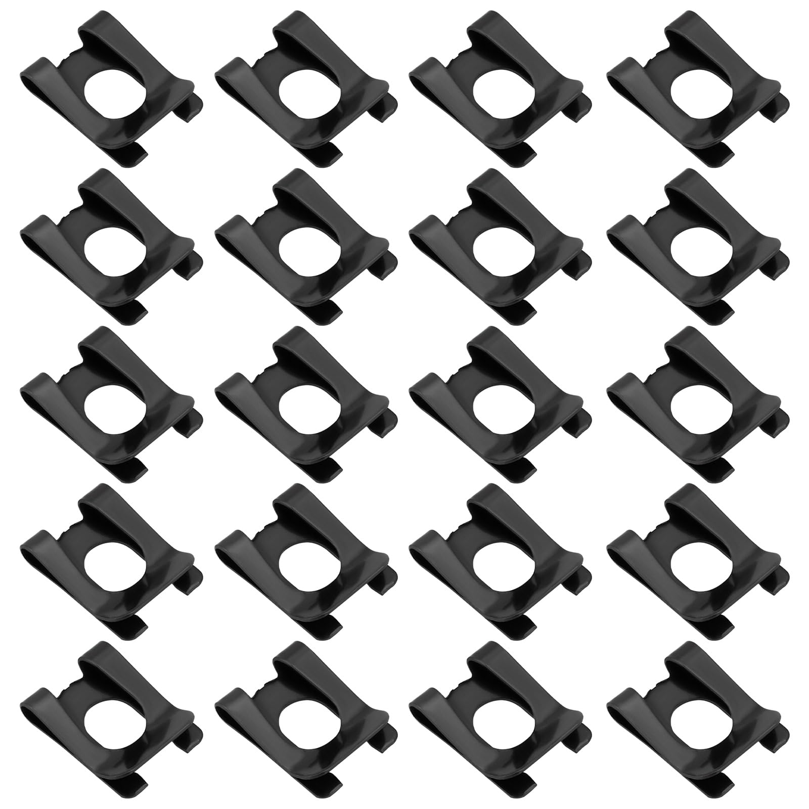 The Lord of the Tools 20Pcs Circlip SL Clip M6 Spring Stop for Bolt Shaft DK Retaining Ring Anti-Loosening Card for Cars Toys Furniture 6x14mm Black