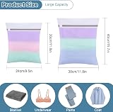 FUYOAL 6 Pack Mesh Laundry Bags 40x30cm 30x24cm Delicate Wash Bags view 2