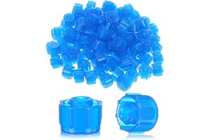 HAIFAFAFAING 100 Pcs Syringe Caps, Easy Grip Syringe Tip Caps for Lock & Slip Syringes, No Needle luer Lock Cap for Feeding Tubes Lab Supplies