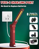Coquimbo LED Torch Rechargeable Work Light 2 Pack Red with Magnetic Base view 8