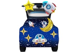 EXCELLANYARD Outer Space Trunk or Treat Car Decorations Kit Halloween Car Decorations Blue