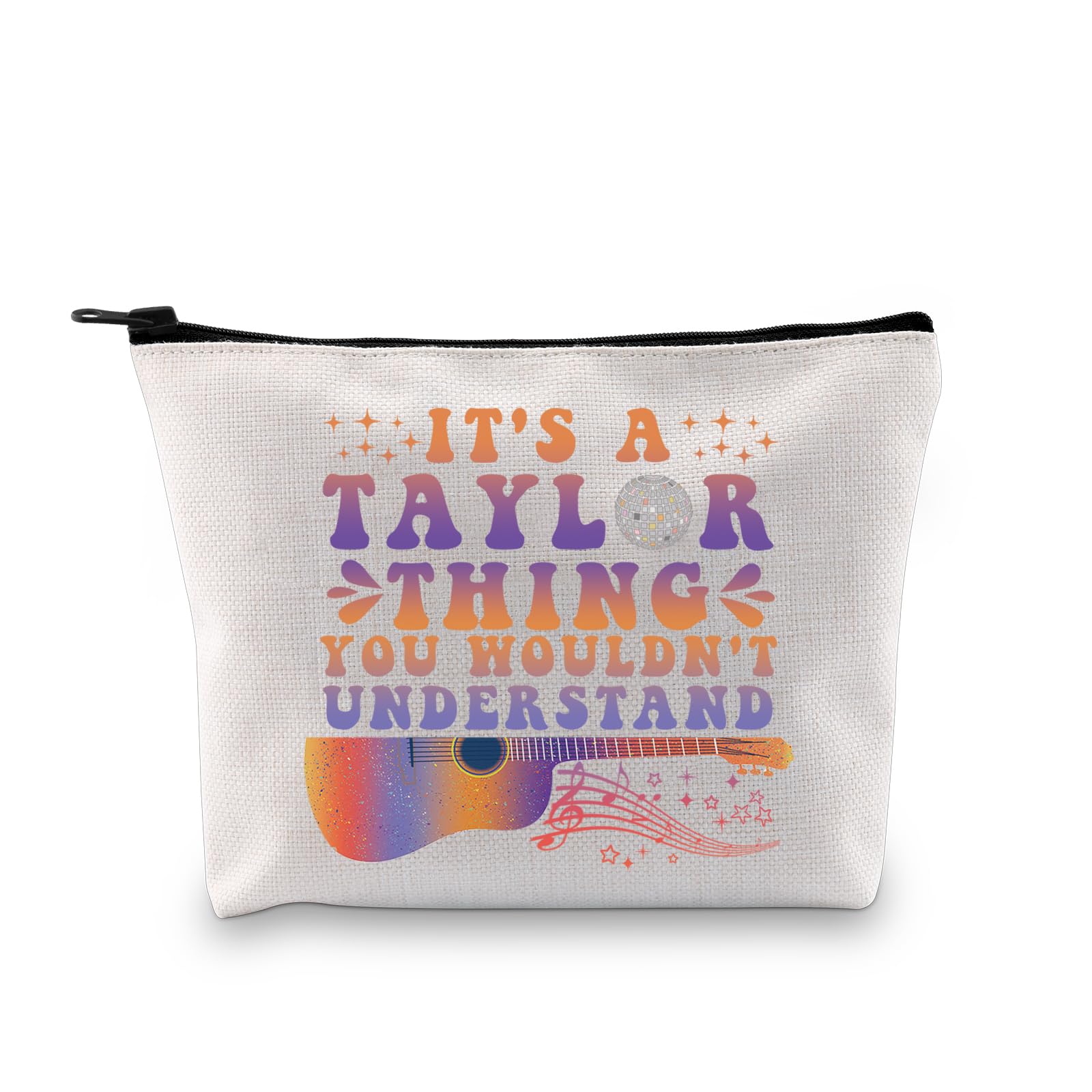 PLITI It's A Taylor Thing You Wouldn't Understand Funny Music Lover Makeup Bag for Music Fans Singer Cosmetic Bag (Tay Thing bagU)