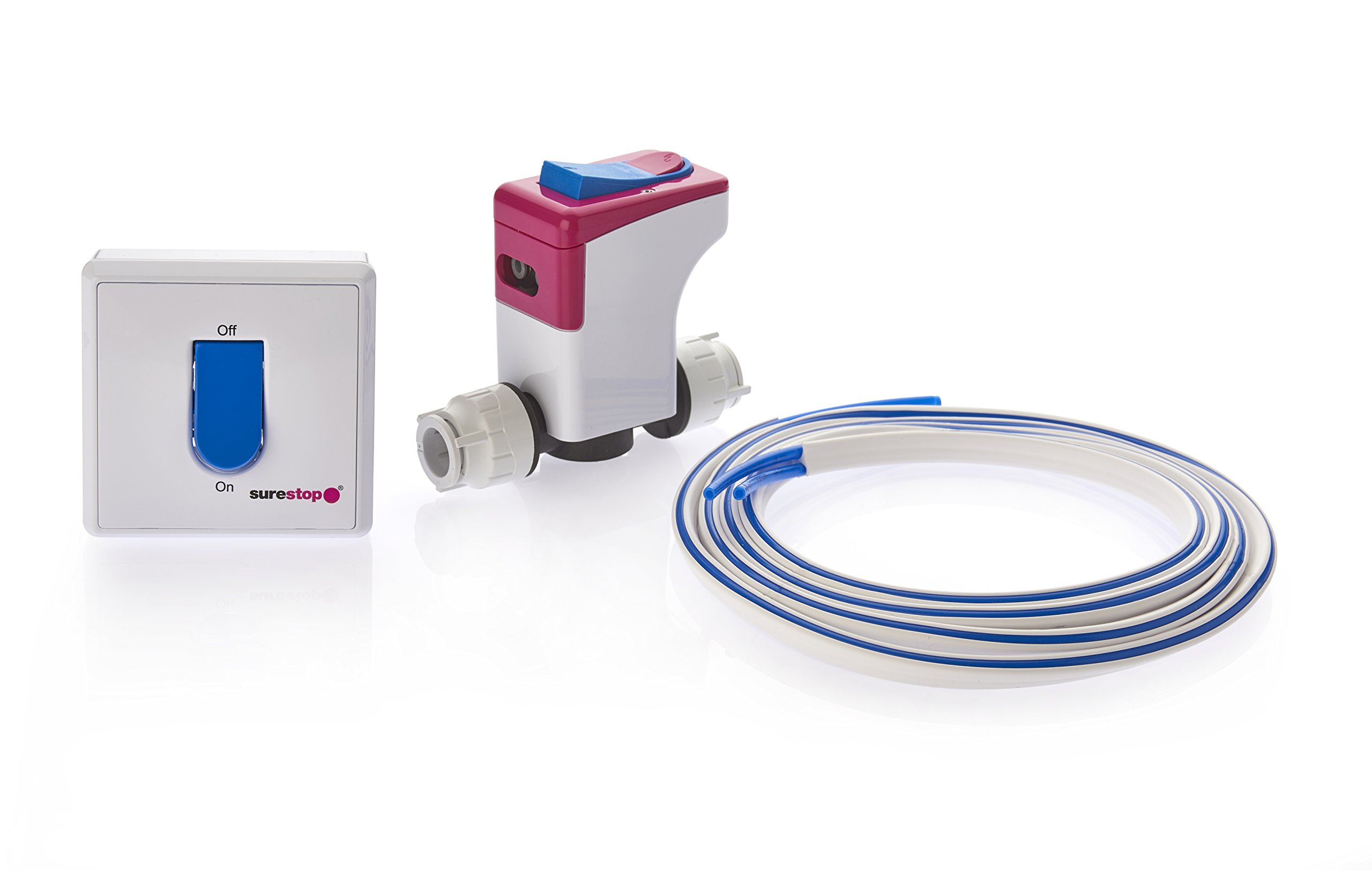 Surestop SS/15/RPL Stopcock with Remote Switch 15mm, White