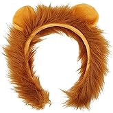DaliDali Lion Ears Headband, Lion Headband Lion Costume Adult Fashion Hairband for Makeup Face Wash Party Cosplay