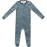 Copper Pearl Hogwarts Zip-Up Footie Baby Pajamas: Ultra-Soft Boys & Girls Pajamas, Premium Knit Fabric in Stylish Prints, Tag-Free with Two-Way Zipper, Newborn to 24 Months