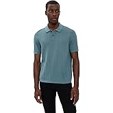 Theory Men's Short Sleeve Cable Polo