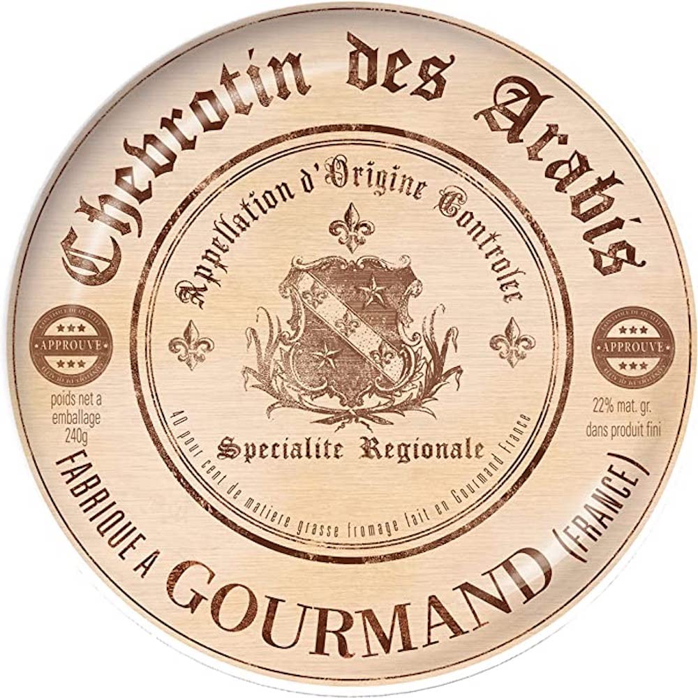 Artesà Set of 4 Ceramic Side Plates, 19.1 cm (7.5 Inch) “Gourmet Cheese”
