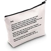 G2TUP TV Series Inspired Gift The Note to Sam Makeup Bag The Letter Cosmetic Bag Travel Pouch with Zipper for Fans (The Letter White Bag)