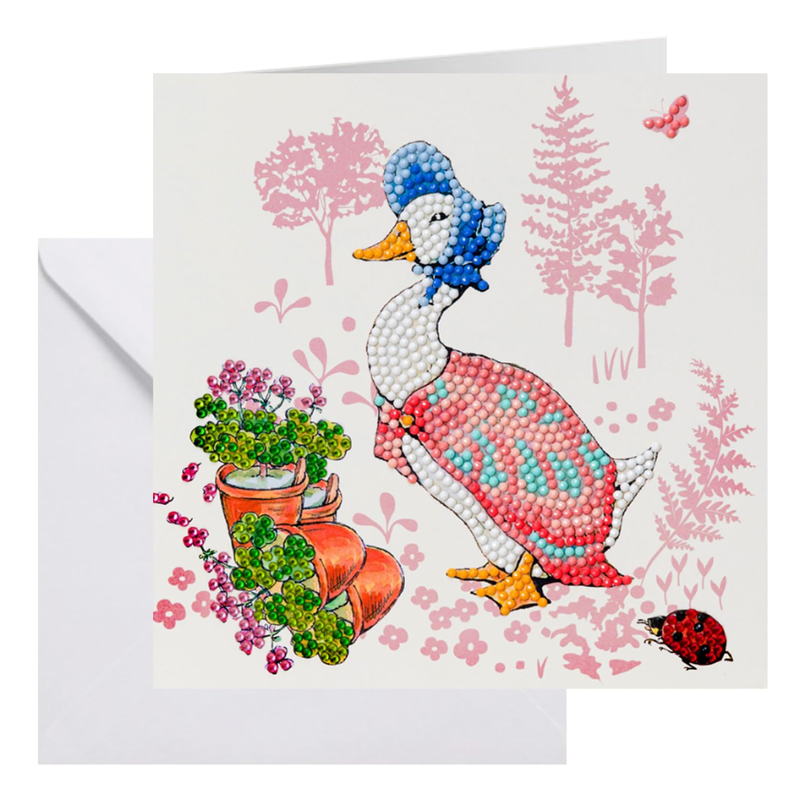 CRYSTAL ART CCK-PRBT01: Jemima Puddle-Duck 18x18cm Card