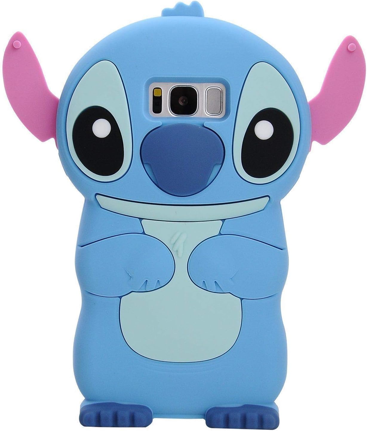 Leosimp Blue Stitch Case for Samsung Galaxy S7 Cute 3D Cartoon Animal Cover,Kids Girls Boys Fun Cell Phone Cases Soft Silicone Gel Rubber Kawaii Character Protector Color Skin Cases for SamsungS7
