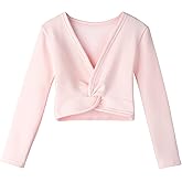 Lisianthus Girls' Classic Thick Ballet Long Sleeve Wrap Top Coats