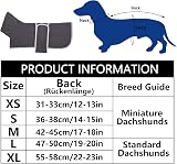 Geyecete Dachshund Coat with Warm Thermal Quilted Gray M view 5