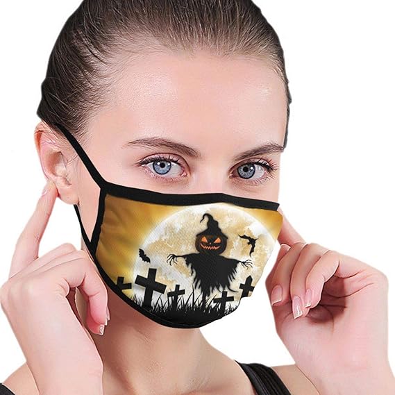 Unisex Anti Dust Bat Fence Halloween Scarecrow Halloween