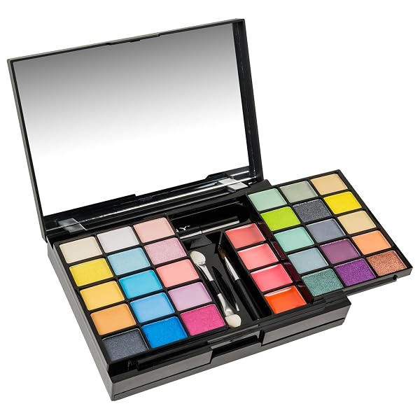 SHANY ‘FIX ME UP’ MAKEUP KIT – COMPACT TRAVEL MAKEUP PORTABLE GIFTABLE ADULT AND TEEN MAKEUP SET EYE SHADOWS, LIP COLORS, BLUSHES, AND APPLICATORS