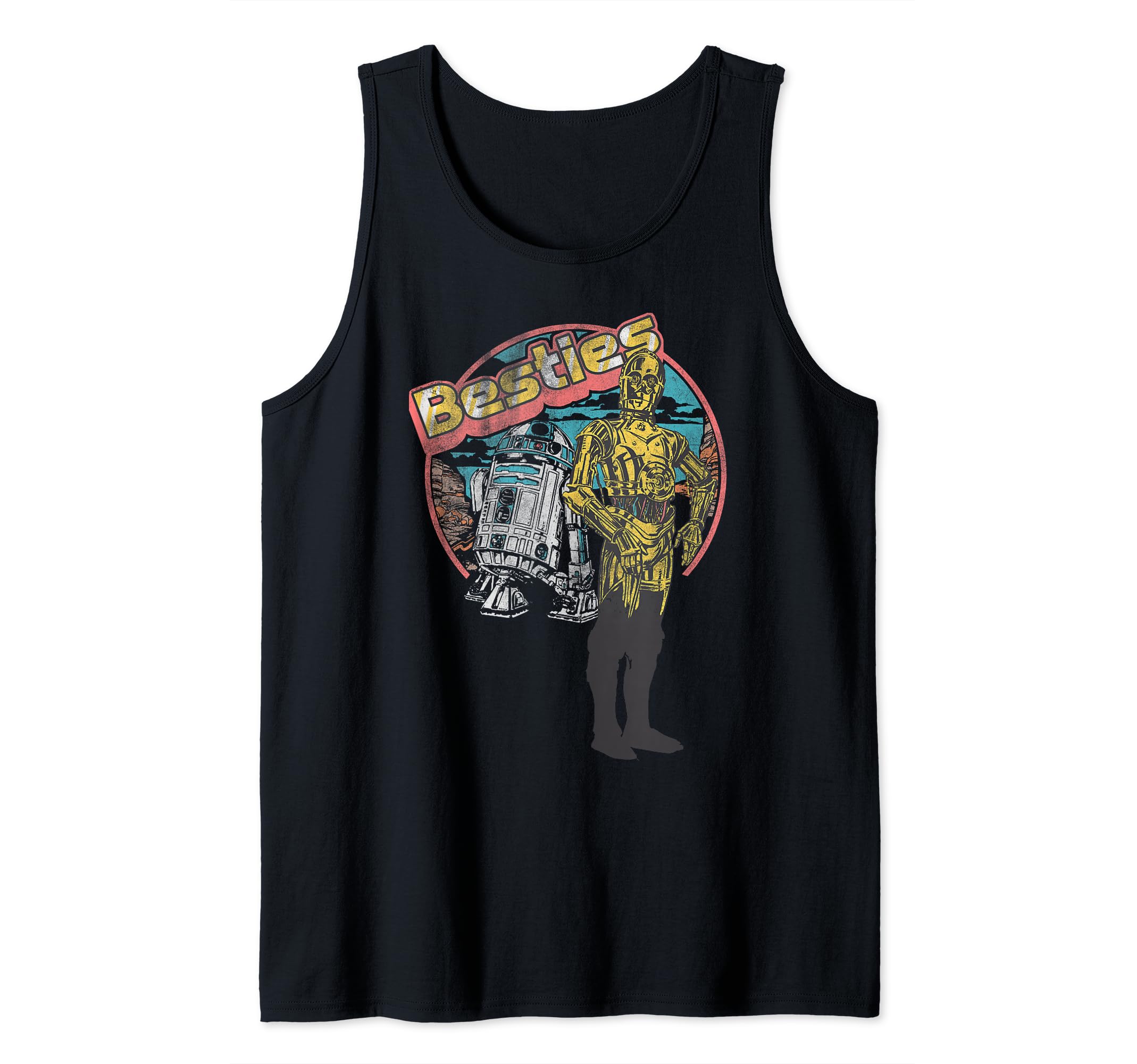 Star Wars R2-D2 C-3PO Besties Portrait Tank Top