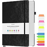 Lined Journal Notebook, Large A5 College Ruled Notebook, 314 Numbered Pages Work Notebook with Index Stickers, 100gsm Thick P