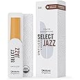 D'Addario Select Jazz Unfiled Sax First & Only Organic 3 Hard, 5 Pack Tenor Saxophone Reeds (ORRS05TSX3H)