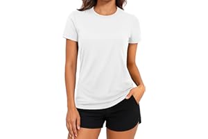 TACVASEN Short Sleeve Shirts for Women Athletic Workout Tops UPF 50+ Sun Protection Quick Dry Running T-Shirts