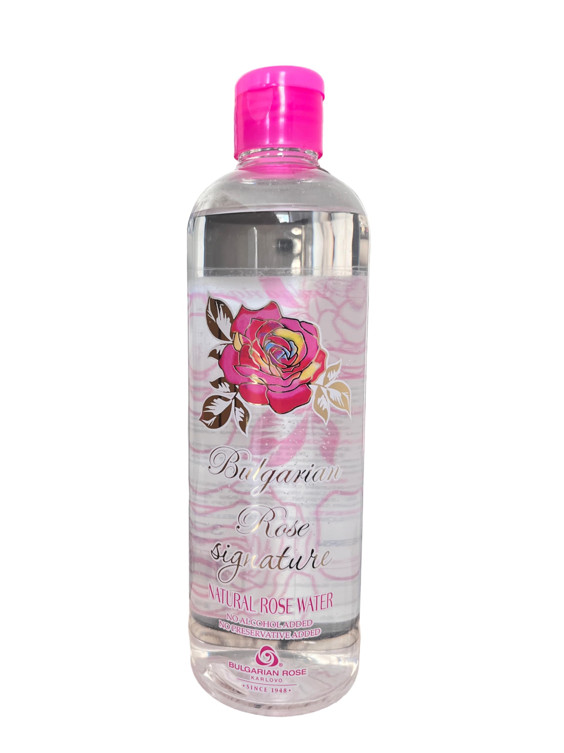 Bulgarian Rose Signature 100% Natural Rose Water - Anti-Aging - All skin types - Sensitive skin - Cruelty Free - 330 ml.