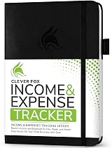 Clever Fox Income & Expense Tracker – A5 Ledger Book for Small Business