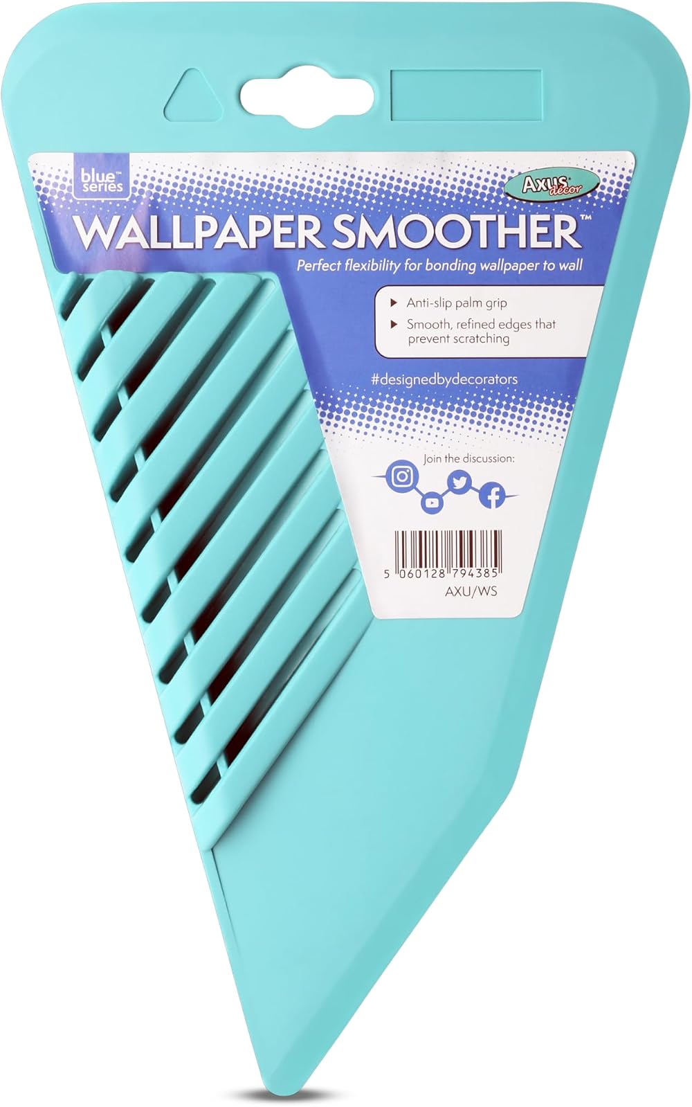 Axus Decor Wallpaper Smoother - Flexible Smoothing Tool with Anti-Slip Grip