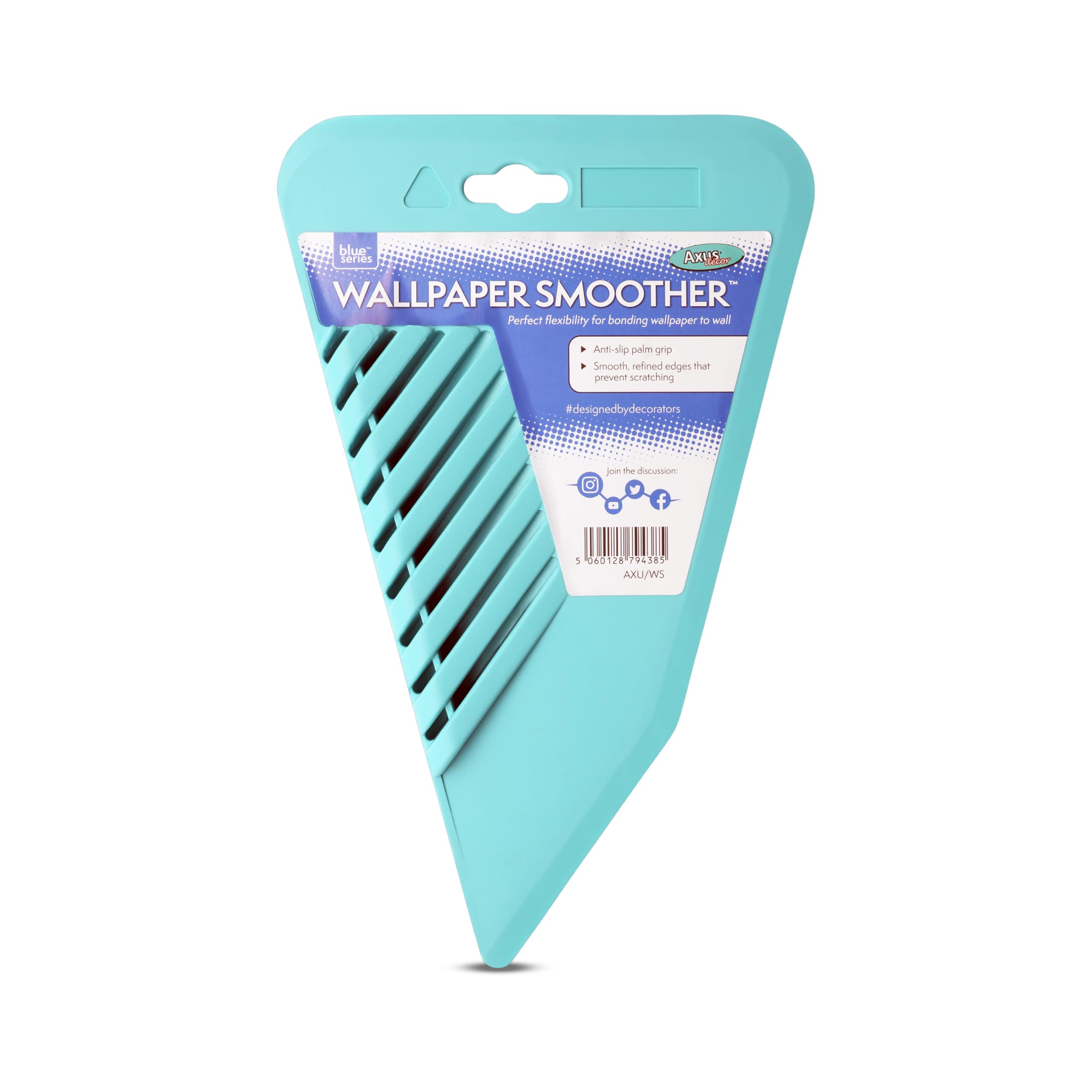 Axus Decor Wallpaper Smoother - Flexible Wallpaper Smoothing Tool - Anti-Slip Grip, Smooth & Refined Edges - Ideal Tool for Professional Decorator and DIY Enthusiastic