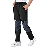 ANGEL CITIZ Kids Pants Quick Dry Hiking Outdoor Lightweight Uniform Pants for Boys Girls Joggers with 3 Zipper Pockets