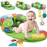 Tummy Time Pillow Mat for Baby, Detachable Caterpillar Play Mat for Newborns,Play Mat with Soft Baby Toys for Babies Boy Girl