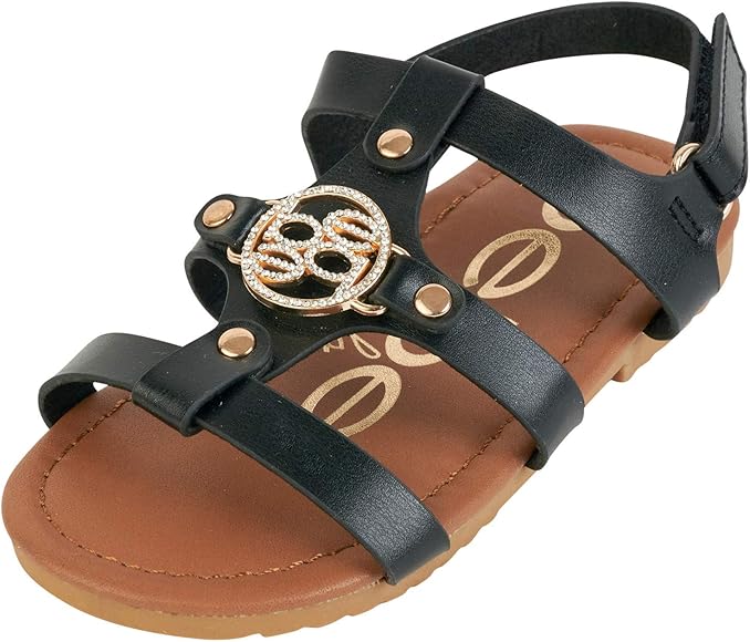 girls iridescent sandals