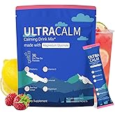 GMOOKEY UltraCalm Super Drink Packets, Raspberry Lemonade Flavor, Sugar‑Free Stress Relief & Focus Support with Magnesium, No