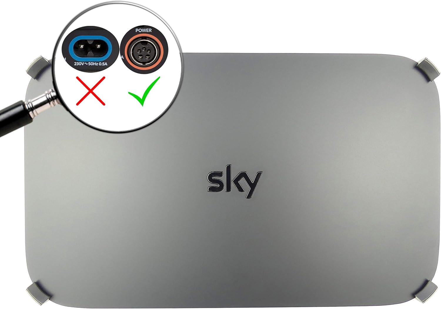 Sky Q Box Wall Mount Bracket (LATEST 2TB MODEL) Made In UK by QView